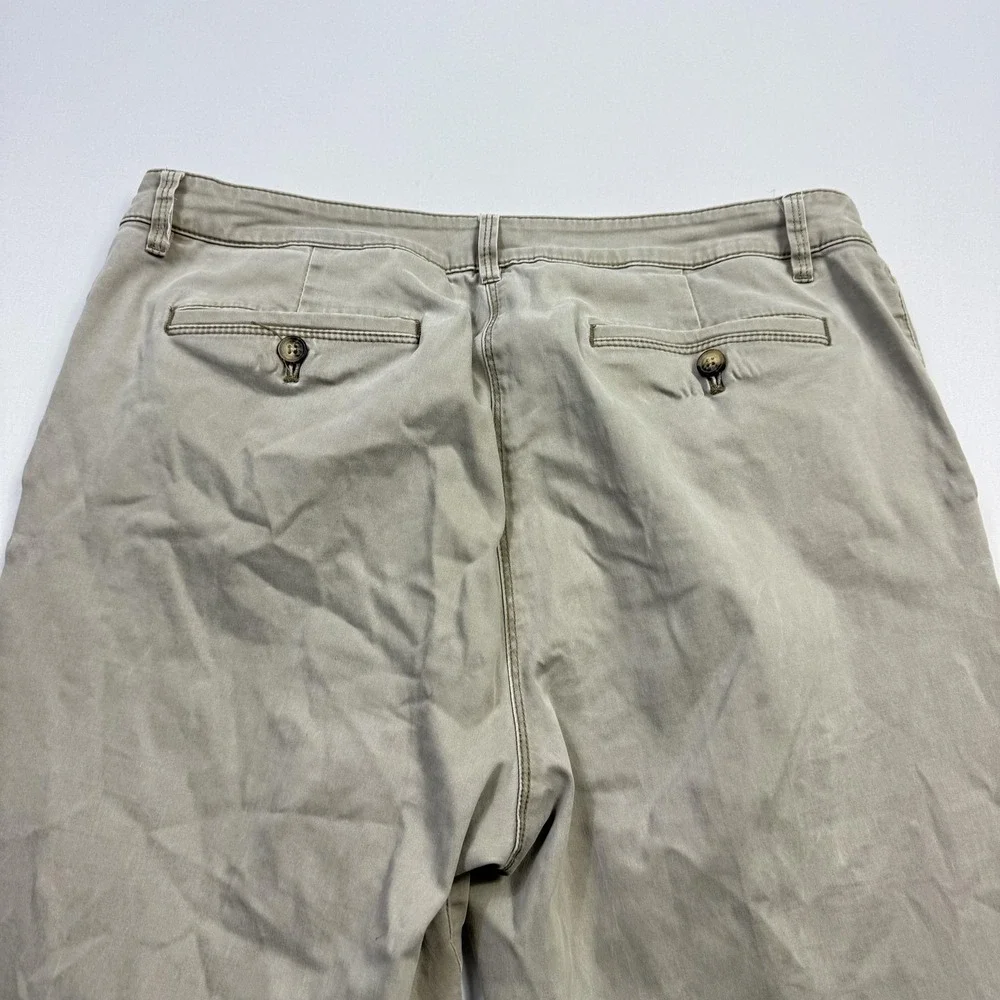 Tommy Bahama Pants Mens 12 Beige‎ Stretch Chino Tropical Lining Casual